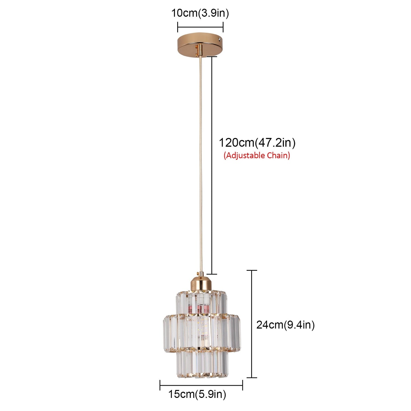 Fernando - Luxe Kristallen Plafondlamp voor Elegante Ruimtes