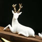 SereneStag - Elegante Witte Hert Wierooklamp