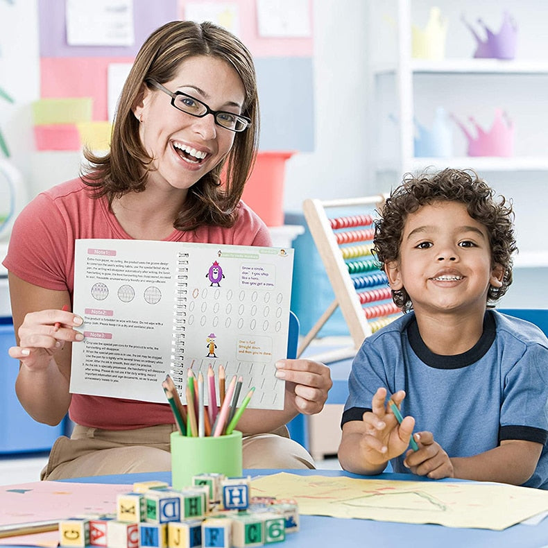 ScribbleJoy Boek - Herbruikbaar Educatief Schrijfboek voor Kinderen