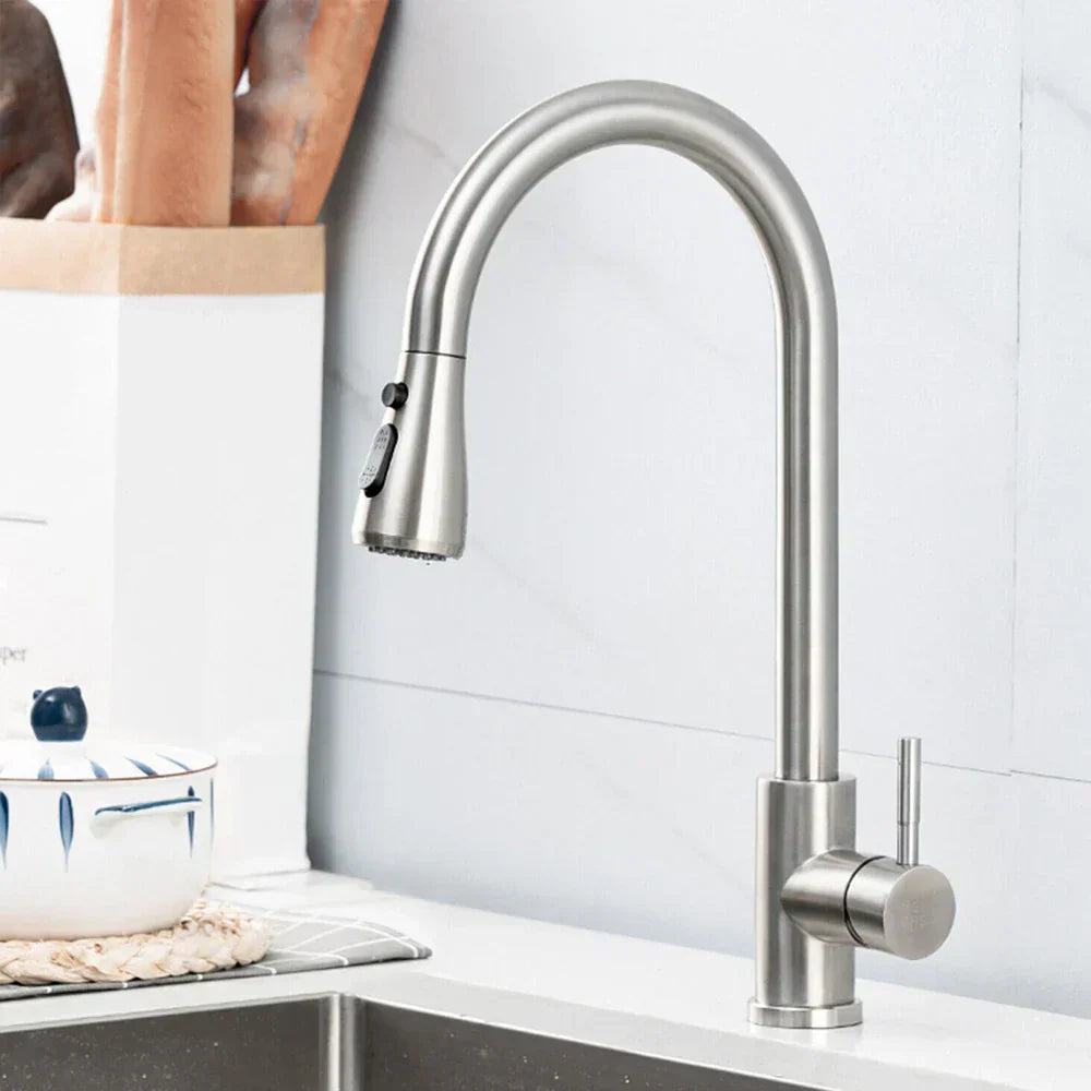 FluidCraft – Stijlvolle Uittrekbare Keukenkraan voor Moderne Keukens