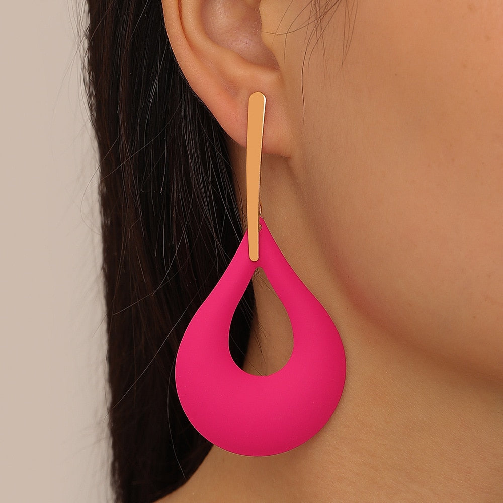 Vibrant Artistic Drop Earrings | Unique Design