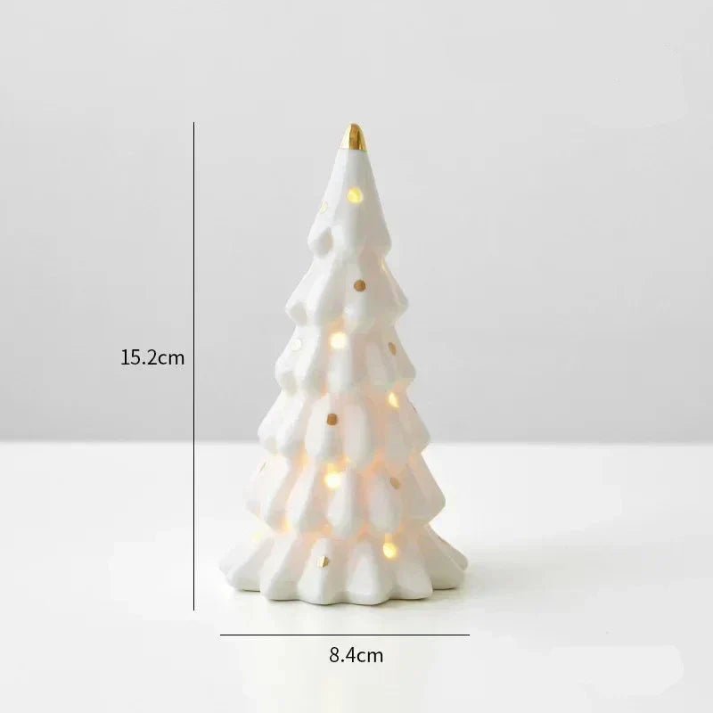 Magisc Kerstdecoratie - Verlichte Keramische Sneeuwman voor Feestdecoratie