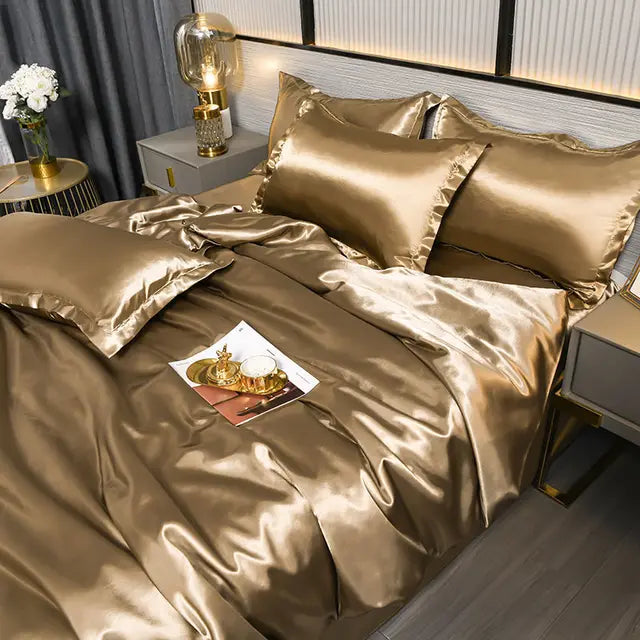 SatinLuxe Duvet Cover - Luxe Satijnen Dekbedovertrek voor Uw Slaapkamer