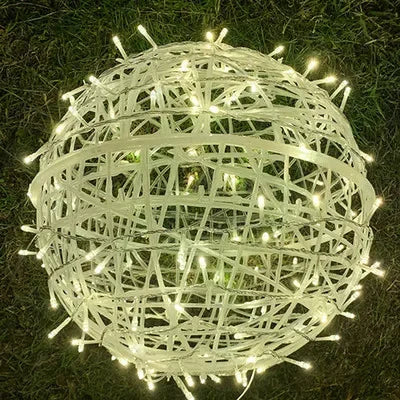 Sphere Rieten Feestverlichting - Elegante Rieten Feestverlichting voor Elke Gelegenheid