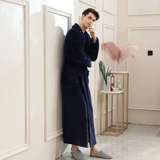 CozyNuit Badjas - Luxe Koraalfleece Badjas voor Elegante Comfort