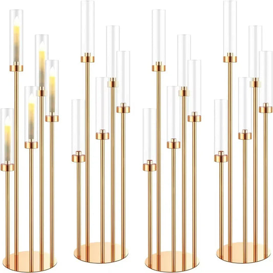 EleganteCandle – Luxe Kandelaar met Acryl Accent