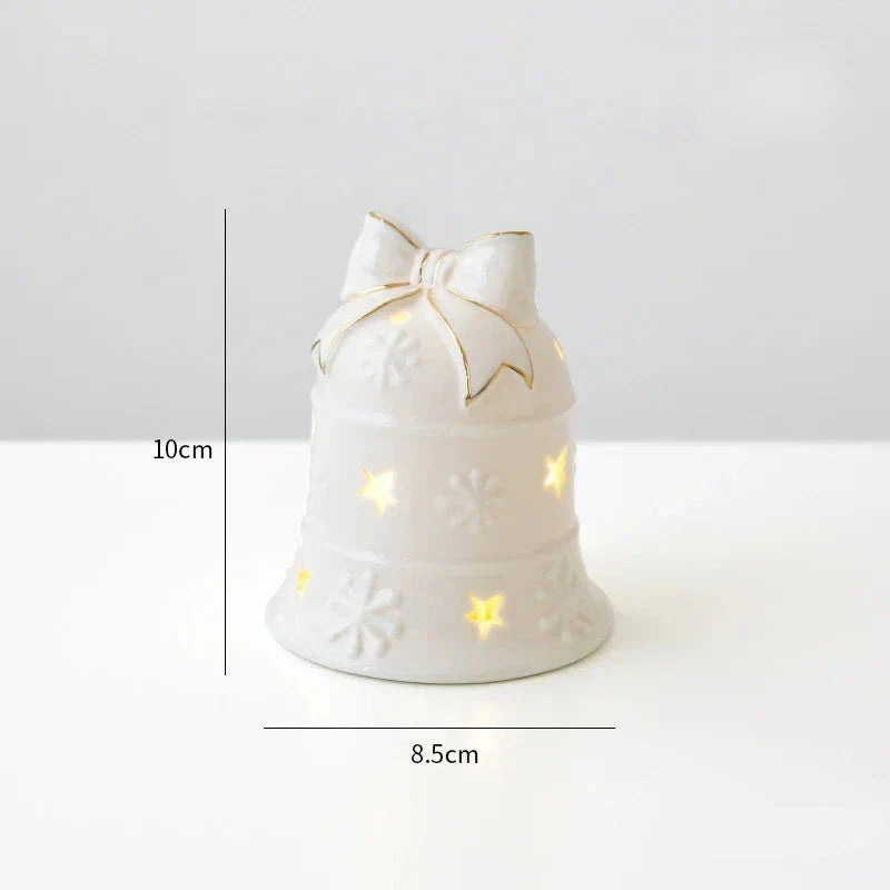 Magisc Kerstdecoratie - Verlichte Keramische Sneeuwman voor Feestdecoratie