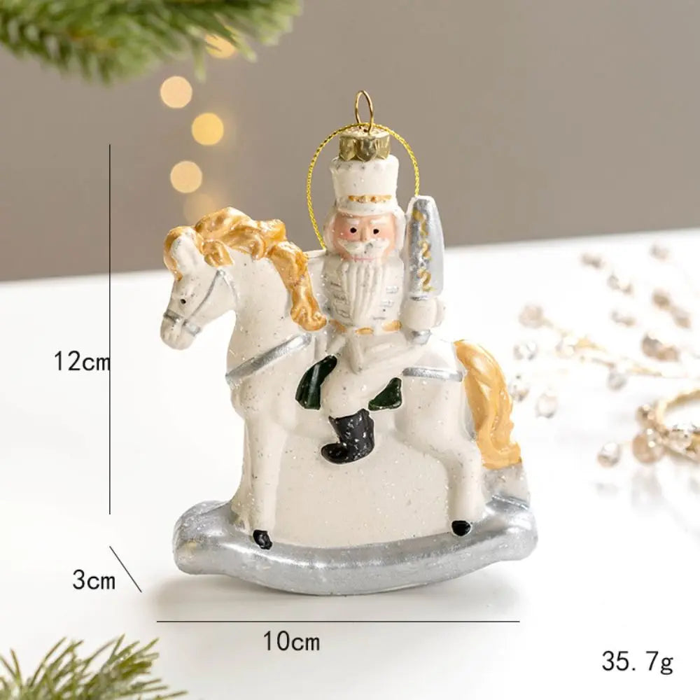 CharmingSnow Kerstdecoratie – Betoverende Keramische Kersthangdecoratie