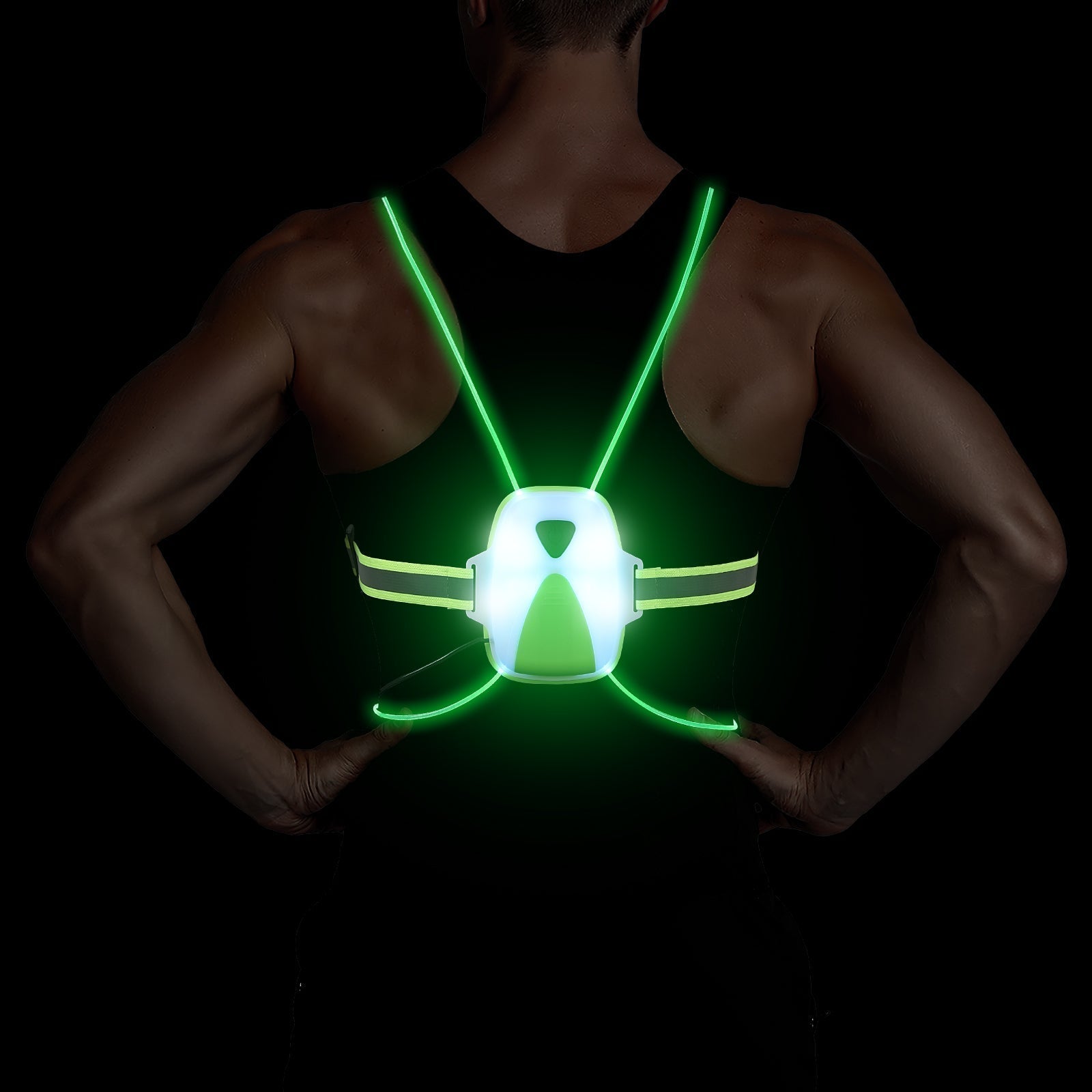 ReflectGlow - Verlicht Hardloopveiligheidsvest voor Buiten