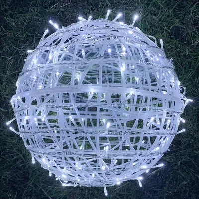 Sphere Rieten Feestverlichting - Elegante Rieten Feestverlichting voor Elke Gelegenheid