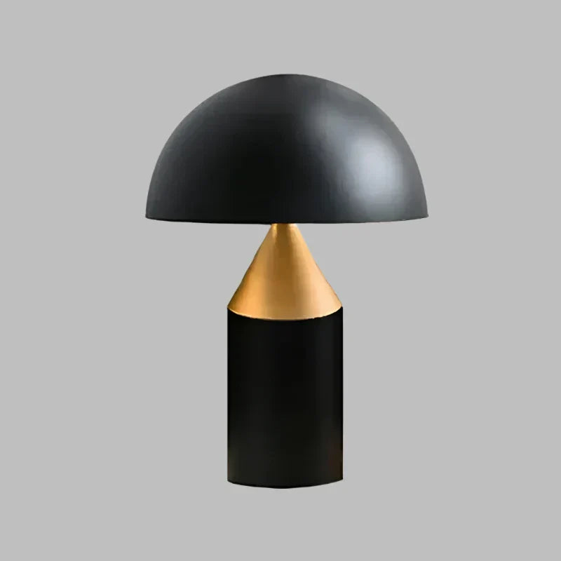 SleekMushroom – Scandinavische Minimalistische Tafellamp in Goud