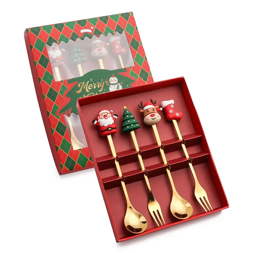 XmasSpoons – Stijlvolle Kerstlepelset voor Feestelijke Tafels