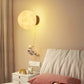 LunarGlow Wall Lamp - Maanvormige Astronaut Verlichting