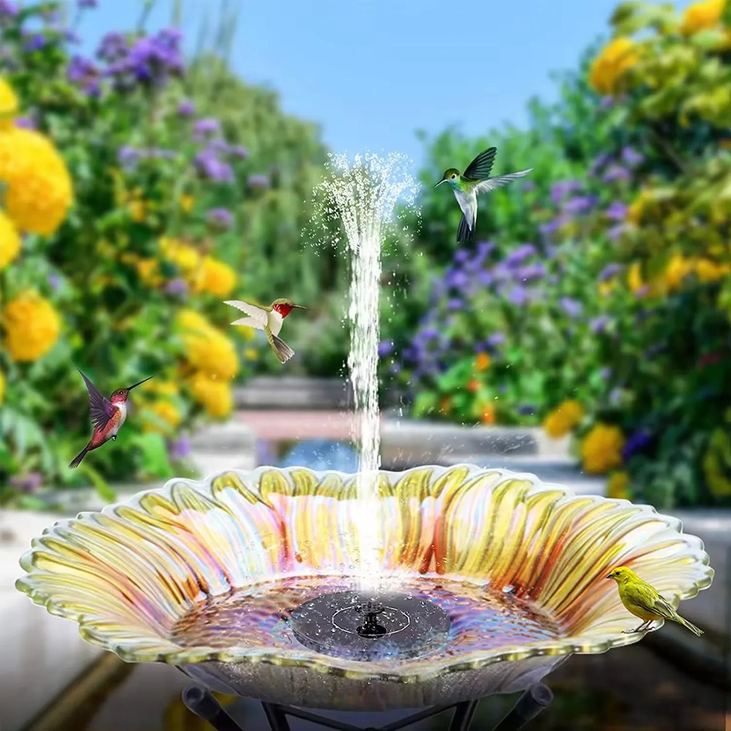 Flowbee – Elegante Solarfontein voor Tuinvogels
