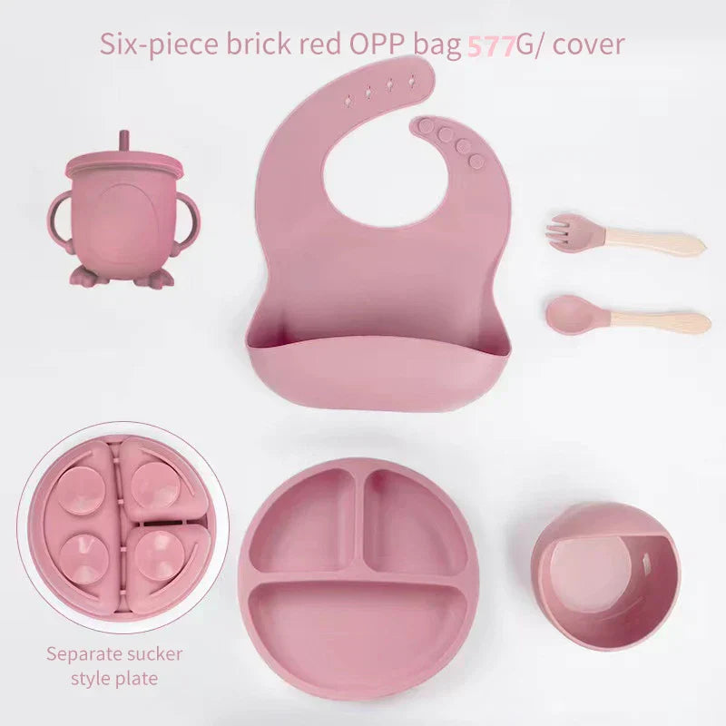 SiliconeBaby Set – Complete 6-delige Voedingsset voor Baby's