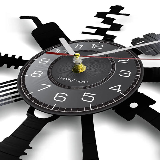 AutoRepair Clock - Moderne Garage Vinyl Wandklok
