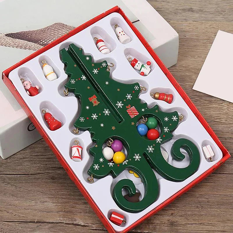 CharmTree Kerstboom - Handgemaakte 3D Kerstdecoratie van Hout