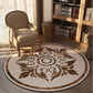 ElegantCircle - Luxe Amerikaanse Ronde Tapijt voor Slaapkamer