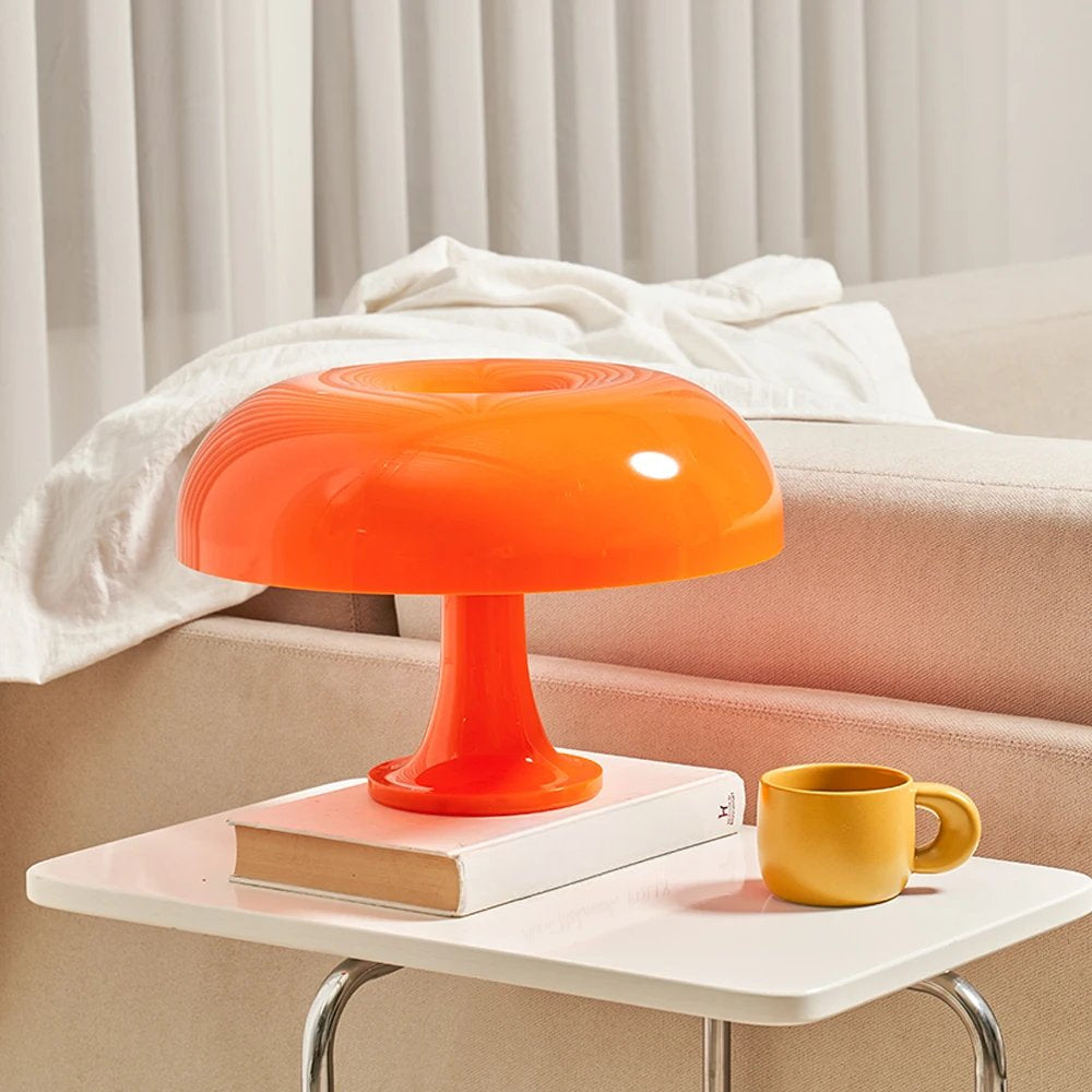 ScandiShroom - Retro Bauhaus Oranje LED Lamp