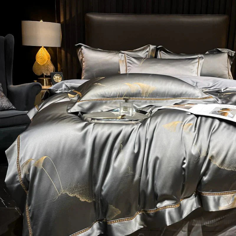 Golden Mist – Luxe Egyptisch Katoenen Dekbedovertrek