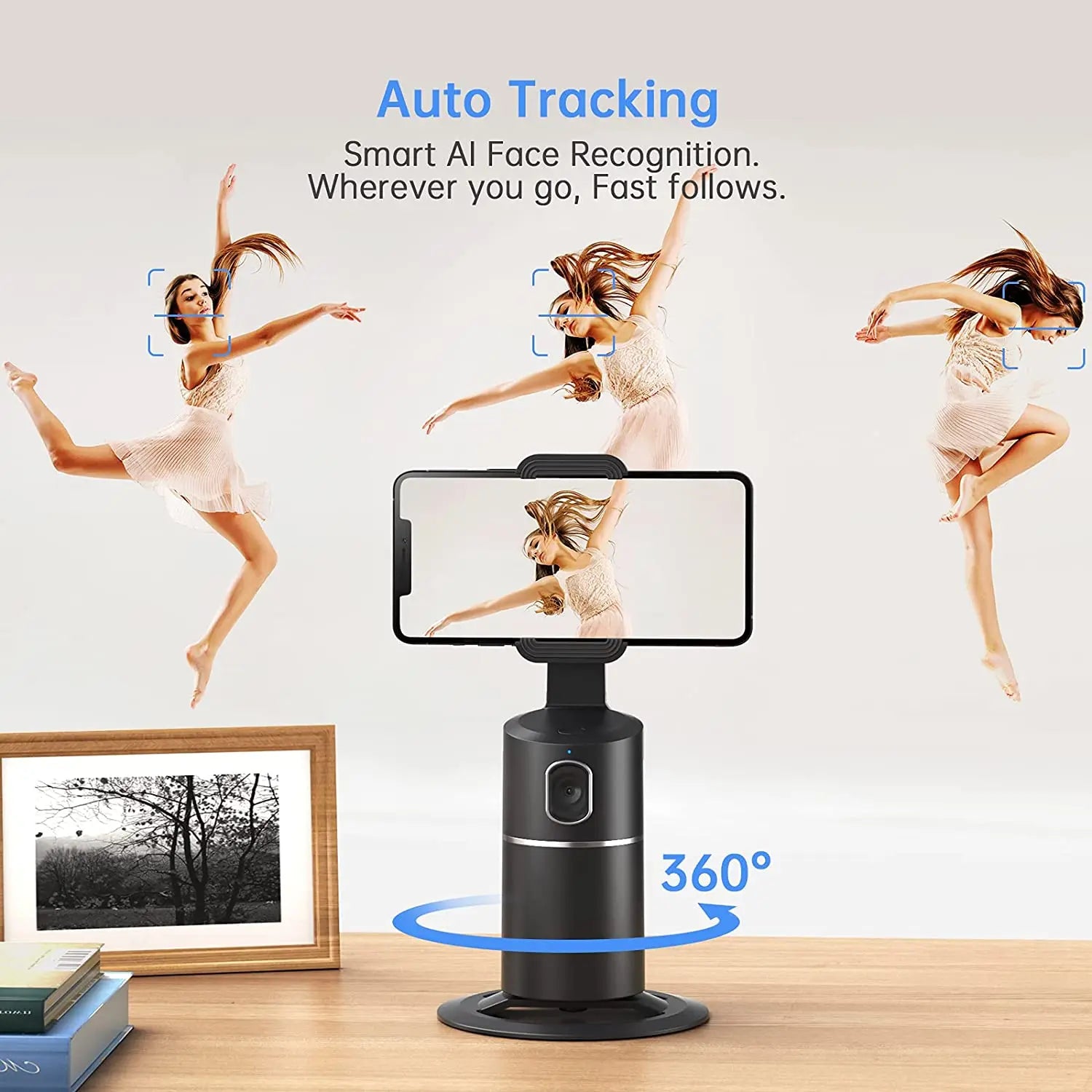 Follow Frame - Automatische Telefoonhouder met Gezichtsherkenning