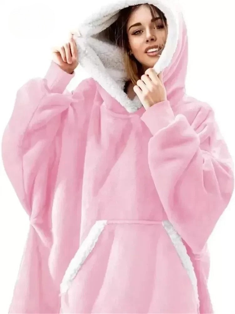 CozyWrap - Luxe Oversized Fleece Hoodie voor Ultiem Comfort