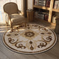 ElegantCircle - Luxe Amerikaanse Ronde Tapijt voor Slaapkamer