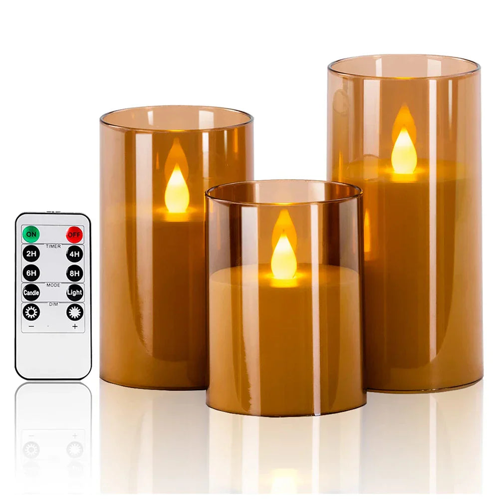 Oplaadbare CandleGlow – Elegante LED Kaarsenset met Afstandsbediening