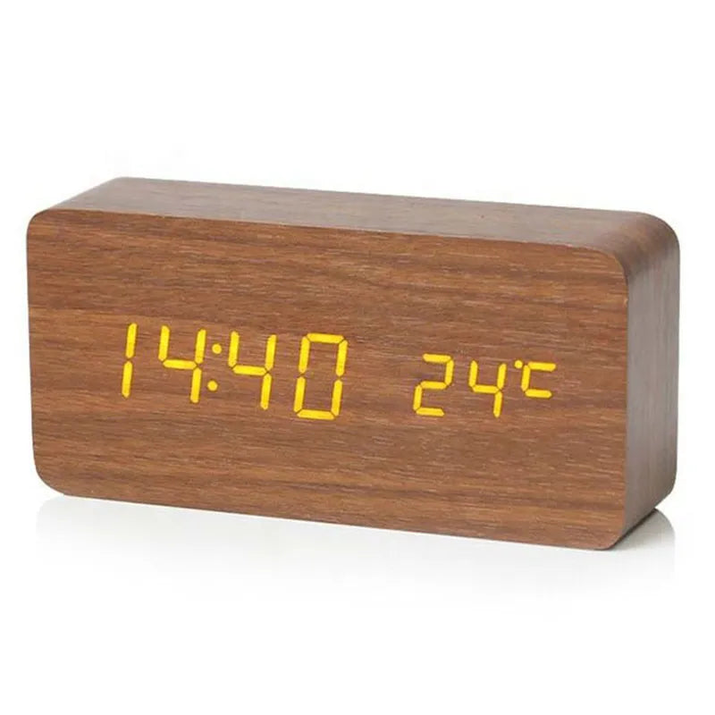 WoodTime – Natuurlijke Houten Digitale Klok