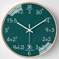 ChalkBoard Clock - Wiskundige Formules Wanddecoratie