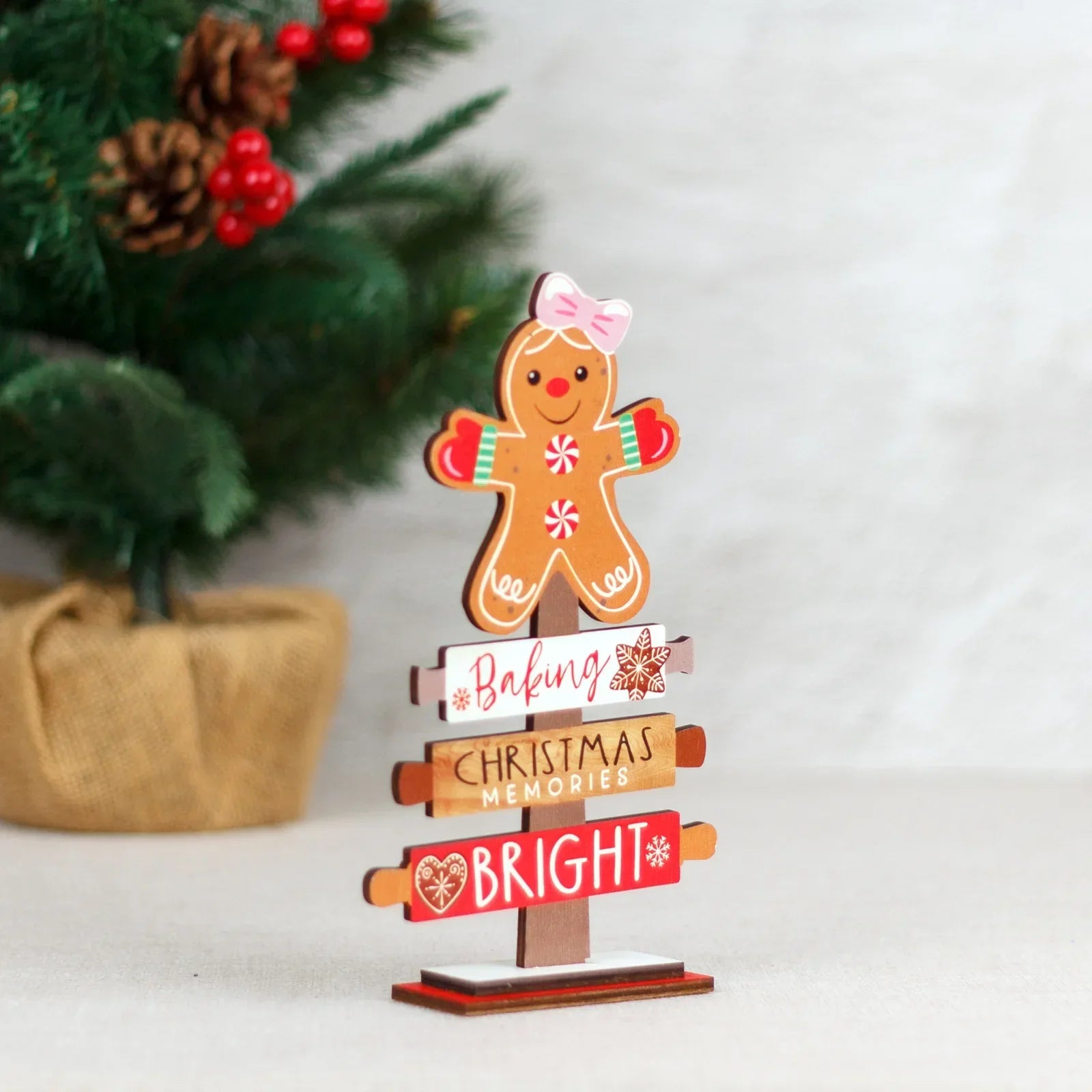 GingerJoy Ornament - Schattige Peperkoekman voor Kerstdecoratie