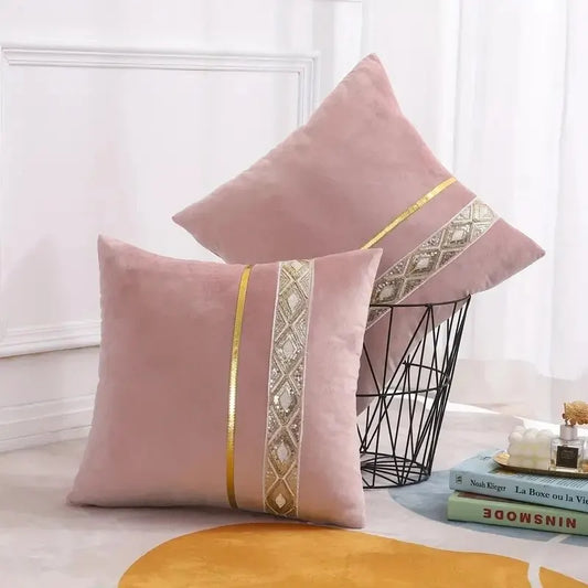 LuxeViva Kussenhoes - Glamoureuze Kussenhoes voor Een Feestelijke Woonkamer