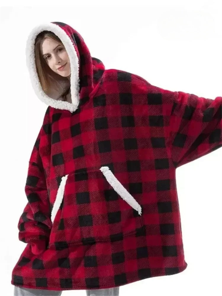 CozyWrap - Luxe Oversized Fleece Hoodie voor Ultiem Comfort