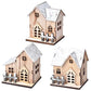 FrostGlitter Kerstlanterns - Betoverende Huisvormige kerstversiering voor een Magische Sfeer