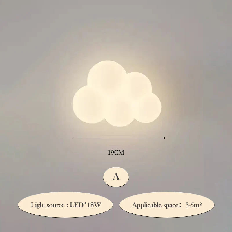 CloudLight – Moderne LED Wandlamp voor Kinderen