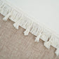 Bohemian Kussenhoes - Geometrisch Kussenhoes in Beige met Franjes