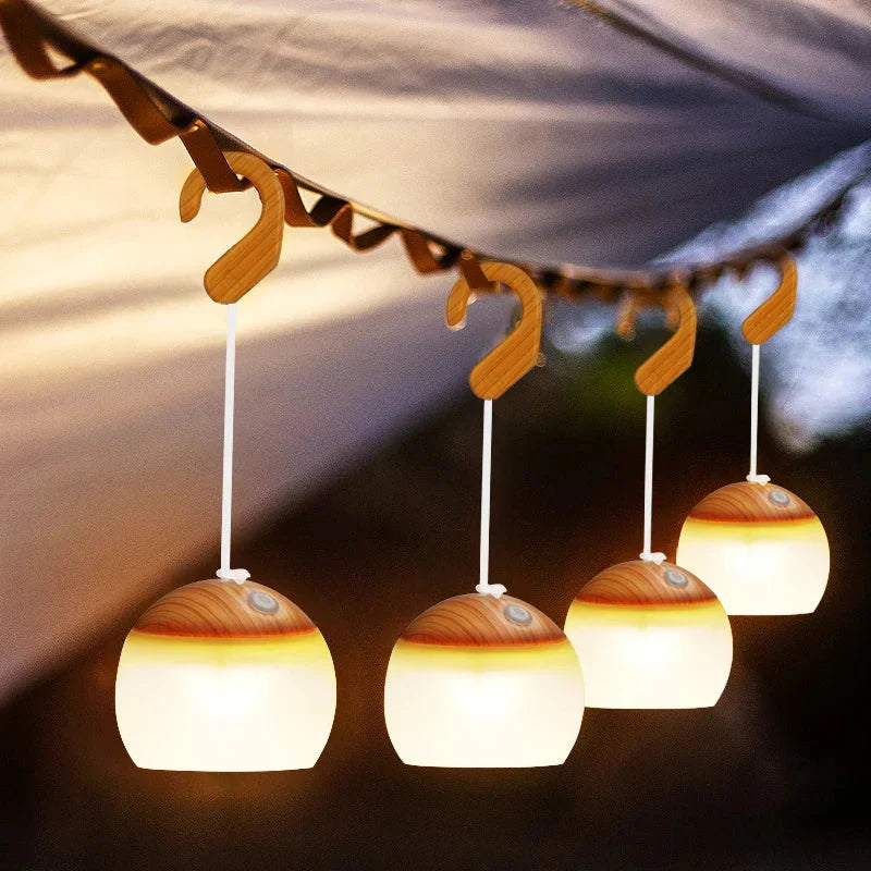 CampGlow - Retro Oplaadbare Campinglamp met USB