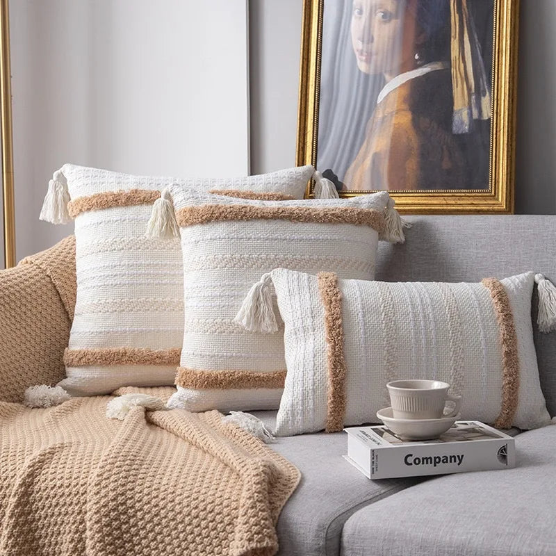 Lumière Luxe Kussenhoes - Elegante Tufted Stijl voor Jouw Interieur