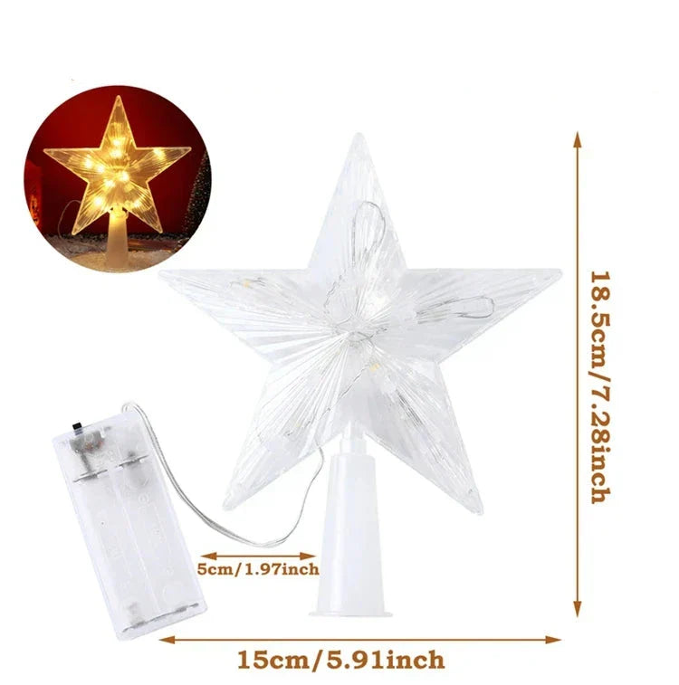 Starlit - Magische LED Ster voor Kerstboomdecoratie