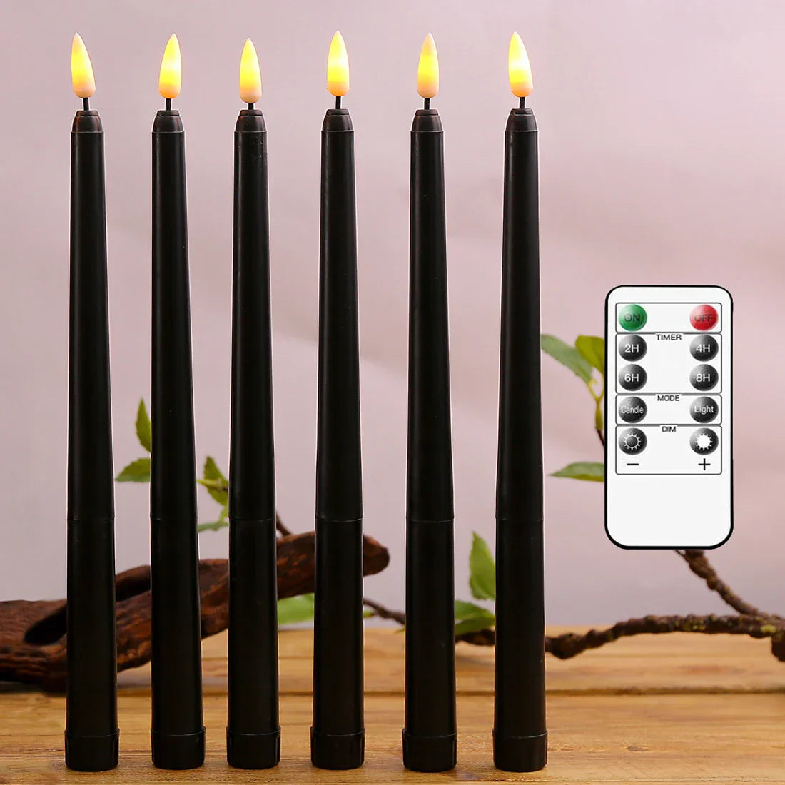 Nightfall LED Kaarsen - Mystieke Zwarte LED Kaarsen voor Halloween