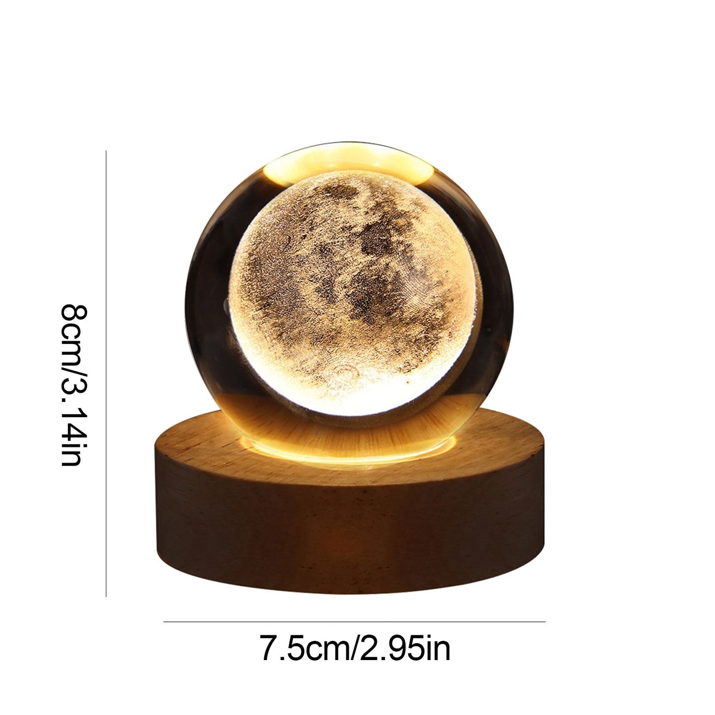 Crystal Light Ball – Betoverende Glazen Sfeerlicht voor Thuis