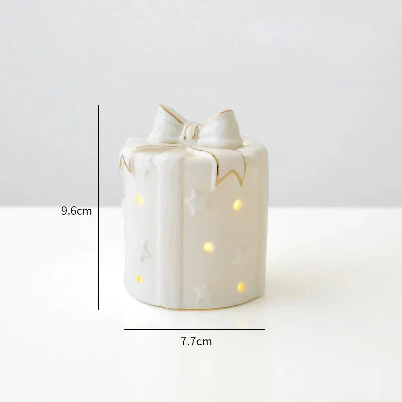 Magisc Kerstdecoratie - Verlichte Keramische Sneeuwman voor Feestdecoratie