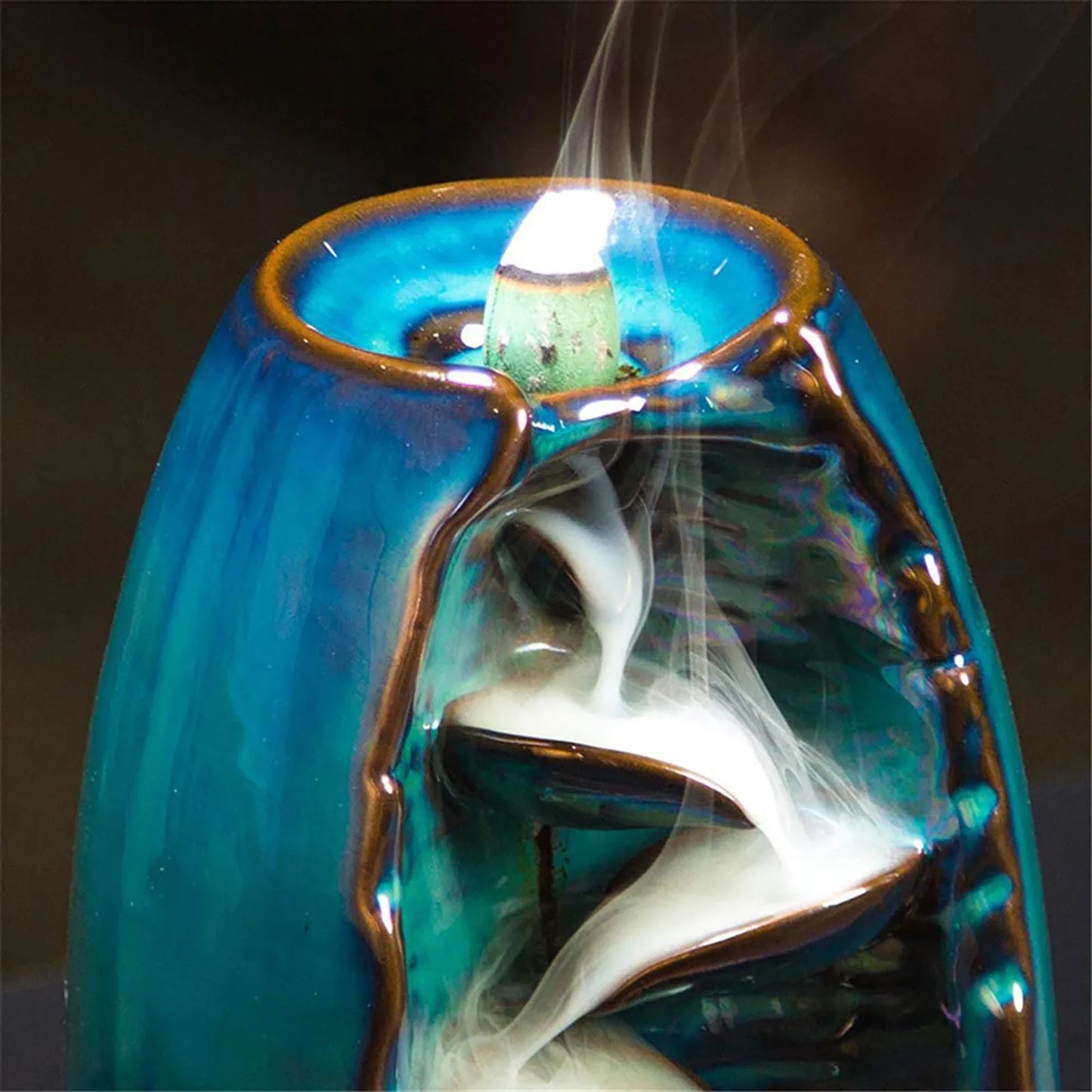SerenityFlow – Rustgevende Wierook Waterval met Elegantie