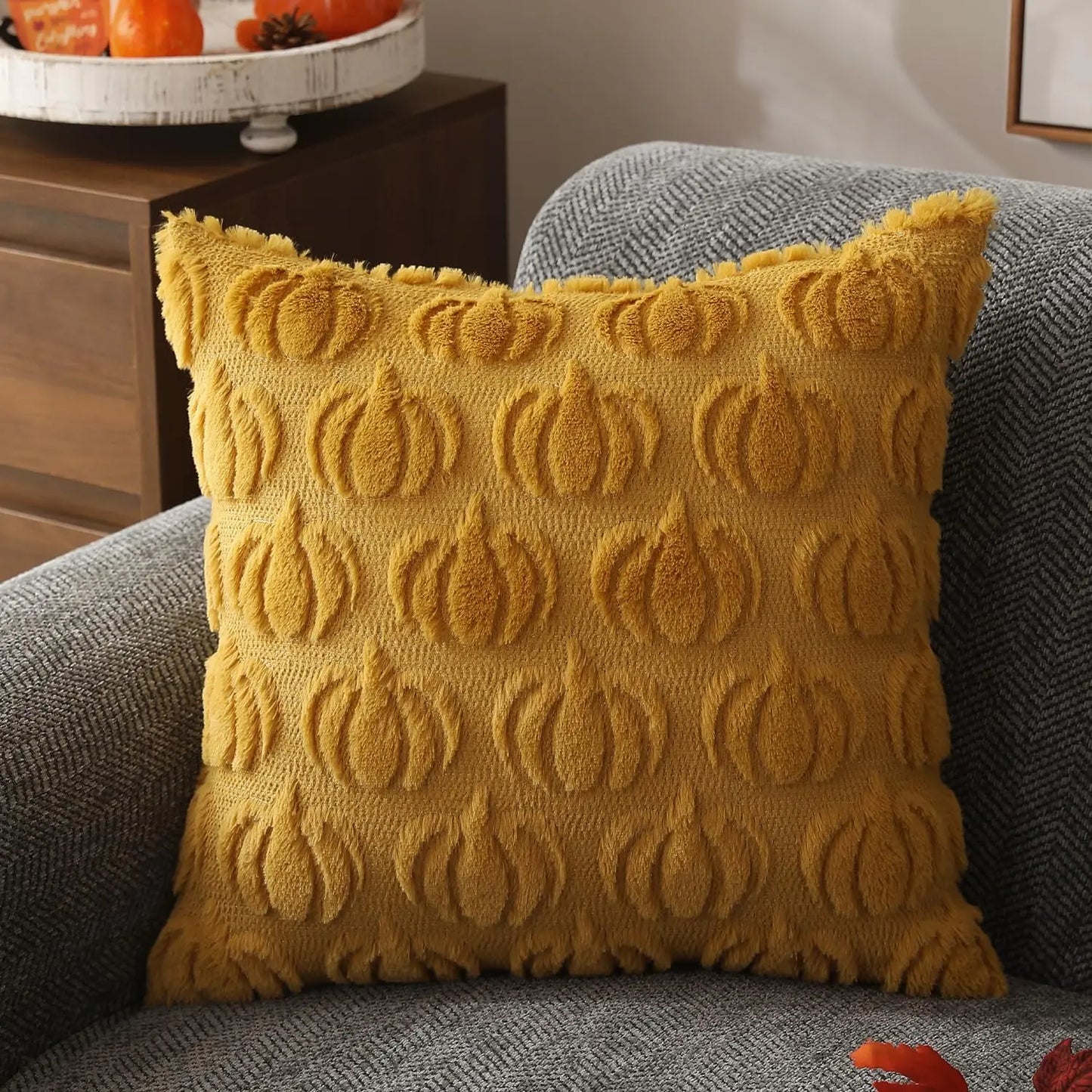 Céleste Kussenhoes - Luxe Herfst Kussenhoes van Faux Bont – Warmte & Stijl