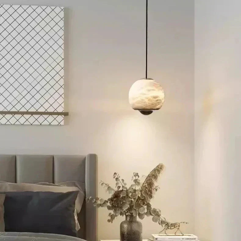 LumiereNordique Elegance Plafondlamp - Scandinavische Marmeren Hanglamp