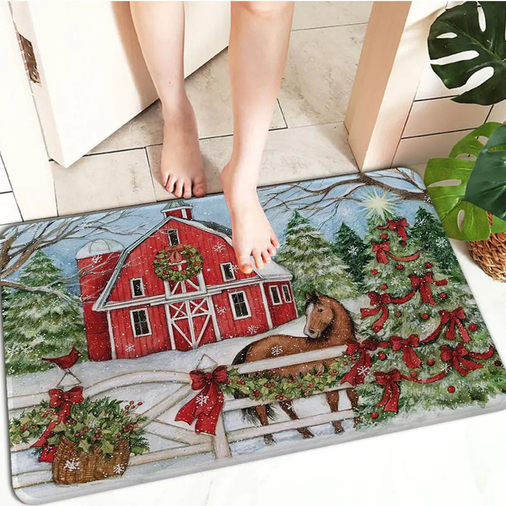 FestiveWelcome – Luxe Kerst Deurmat voor je Drempel