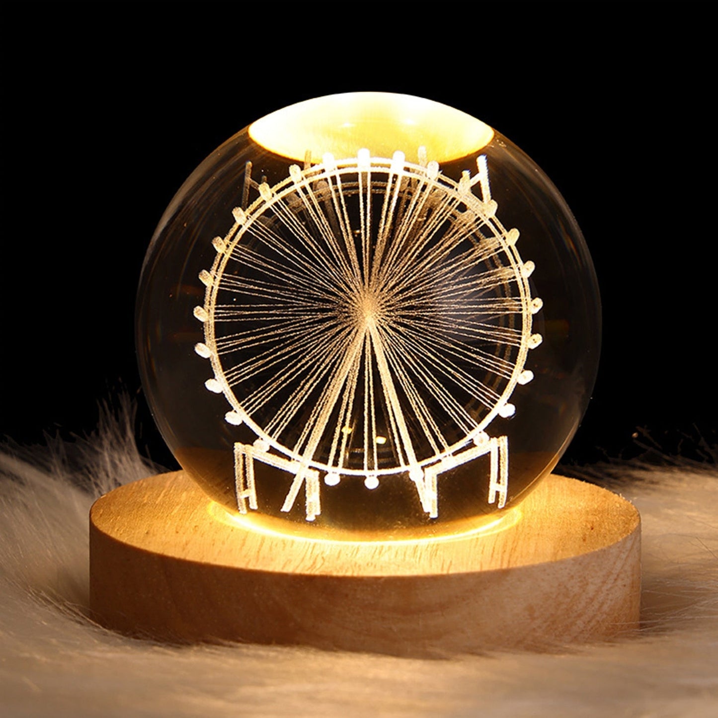 Crystal Light Ball – Betoverende Glazen Sfeerlicht voor Thuis