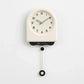 CremePendulum Clock - Koreaanse Wandklok met Modern Design