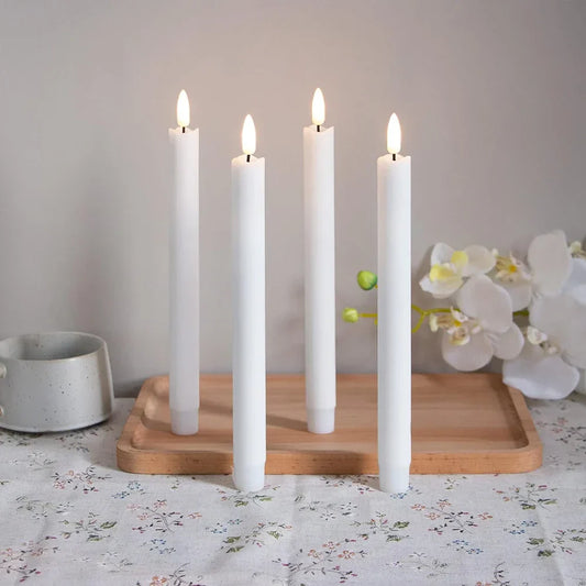 TaperFlame – Elegant Vlamloze LED Kaarsen Set van Twee