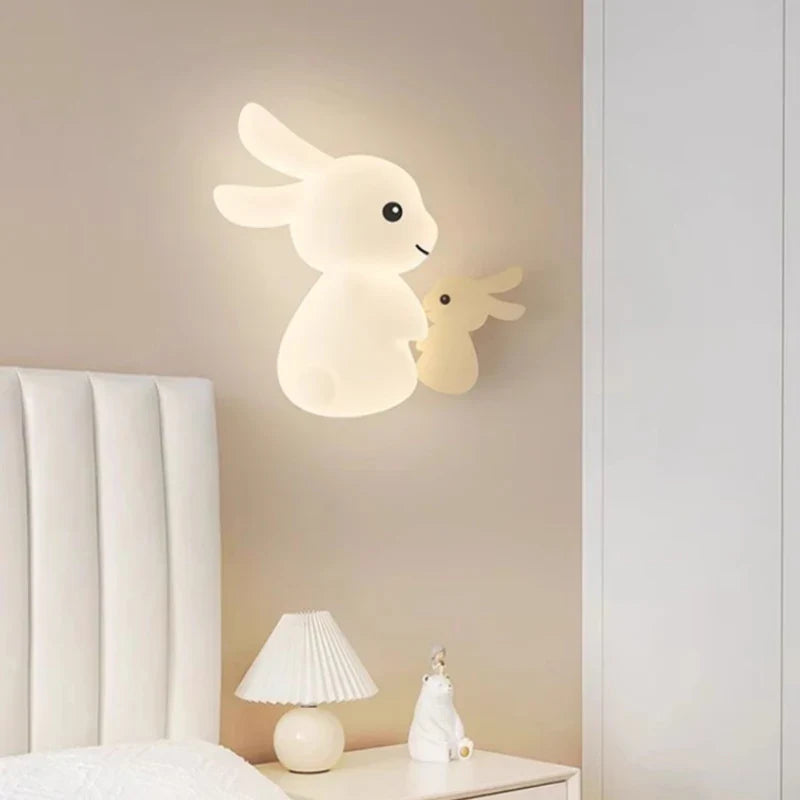 RabbitGlow Lamp - Speelse LED Kinder Wandlamp